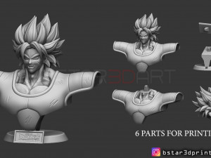 broly bust - from broly movie 2019 Modello di stampa 3D