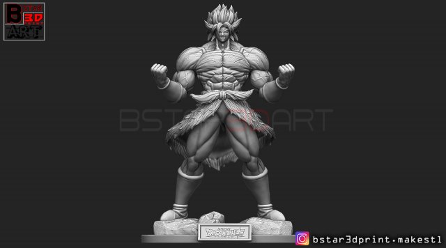 broly version 01 from broly movie 2019 3Dプリントモデル .c4d .max .obj .3ds .fbx .stl .blend 