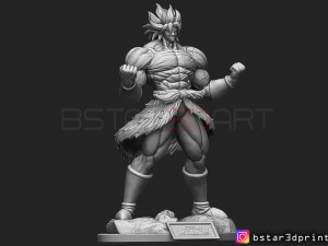broly version 01 from broly movie 2019 3Dプリントモデル