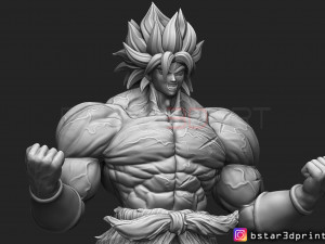 broly version 01 from broly movie 2019 3Dプリントモデル