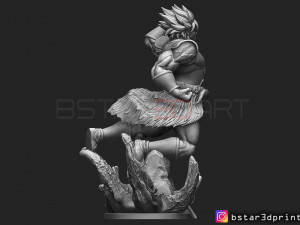 broly version 02 from broly movie 2019 Modèles 3D en vedette