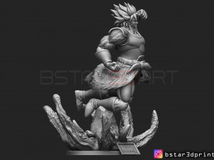 broly version 02 from broly movie 2019 Modèles 3D en vedette