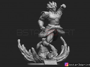 broly version 02 from broly movie 2019 Modèles 3D en vedette
