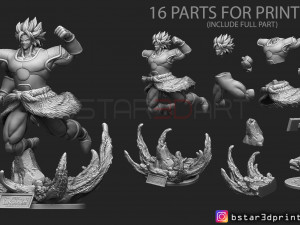 broly version 02 from broly movie 2019 Modèles 3D en vedette