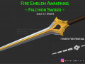 Fire Emblem Awakening Falchion Sword - Weapon for Cosplay 3D-Modell