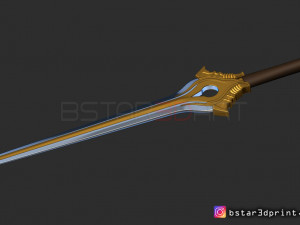 fire emblem awakening falchion sword - for cosplay Modèles 3D en vedette