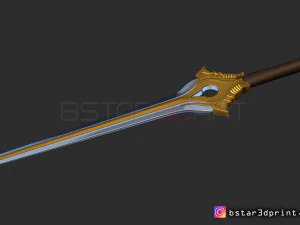 fire emblem awakening falchion sword - for cosplay 3D Print Model