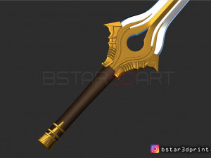 fire emblem awakening falchion sword - for cosplay Modèles 3D en vedette
