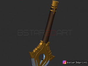 fire emblem awakening falchion sword - for cosplay Modèles 3D en vedette
