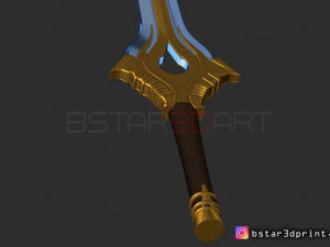 fire emblem awakening falchion sword - for cosplay 3D Print Model