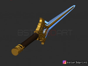 fire emblem awakening falchion sword - for cosplay Modèles 3D en vedette