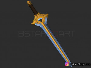 fire emblem awakening falchion sword - for cosplay Modèles 3D en vedette