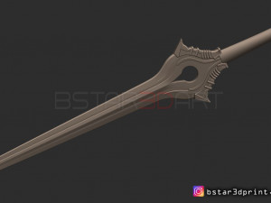 fire emblem awakening falchion sword - for cosplay Modèles 3D en vedette