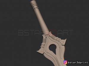 fire emblem awakening falchion sword - for cosplay Modèles 3D en vedette