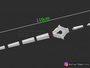 fire emblem awakening falchion sword - for cosplay Modèles 3D en vedette