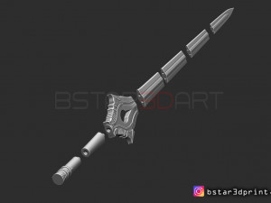 fire emblem awakening falchion sword - for cosplay Modèles 3D en vedette