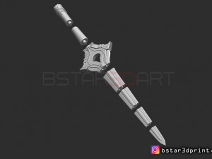 fire emblem awakening falchion sword - for cosplay Modèles 3D en vedette