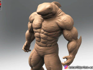 the shark man 3d print 3D Print Model