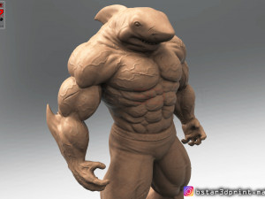 the shark man 3d print 3D Print Model
