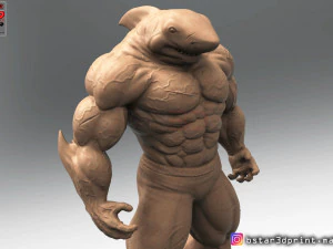 the shark man 3d print 3D Print Model