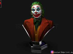 joker bust -from joker movie 2019 3D Print Model