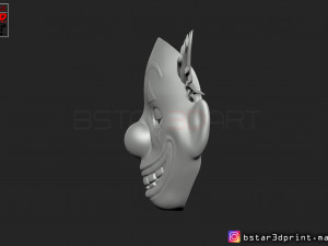 joker mask 2019 with hair - clown mask 2019 - halloween mask from joker movie 2019 3D Baskı Modeli