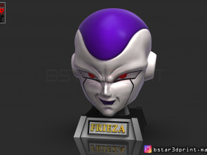 frieza head - frieza mask - dragon ball cosplay-decor 3D Print Model