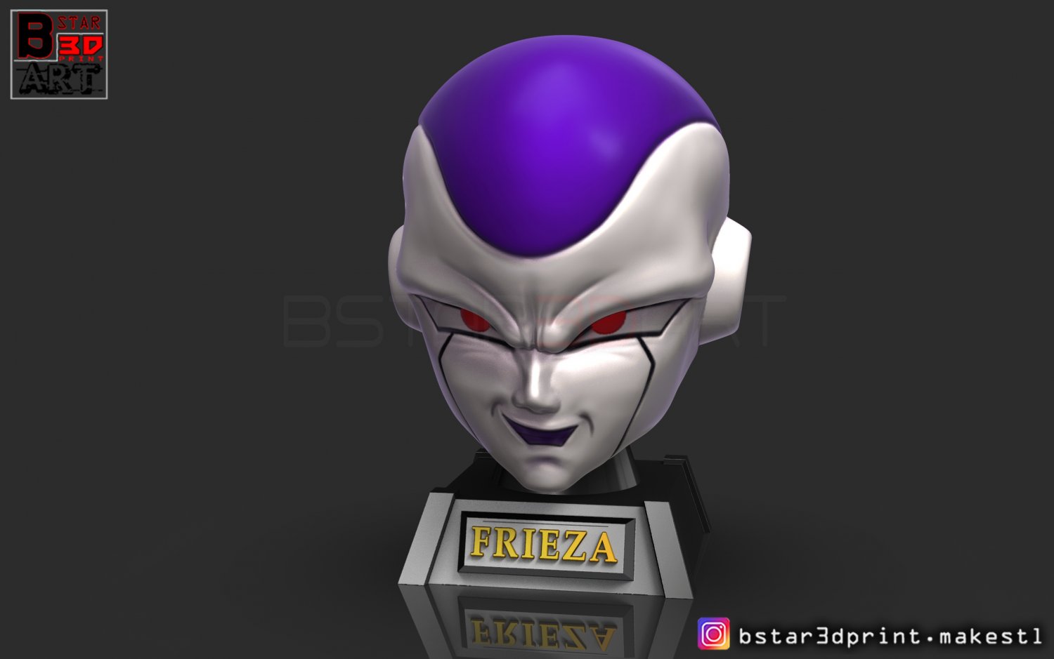 Frieza Head Frieza Mask Dragon Ball Cosplay Decor 3d Model In