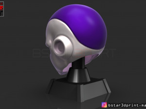 frieza head - frieza mask - dragon ball cosplay-decor Modello di stampa 3D
