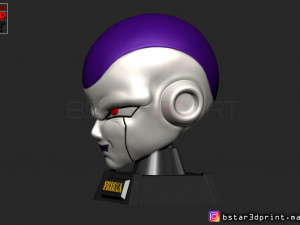 frieza head - frieza mask - dragon ball cosplay-decor Modello di stampa 3D