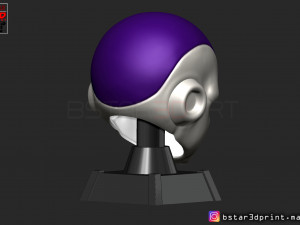 frieza head - frieza mask - dragon ball cosplay-decor Modello di stampa 3D