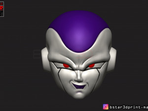 frieza head - frieza mask - dragon ball cosplay-decor Modello di stampa 3D