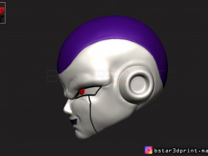 frieza head - frieza mask - dragon ball cosplay-decor Modello di stampa 3D