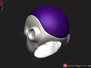 frieza head - frieza mask - dragon ball cosplay-decor Modello di stampa 3D