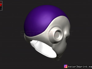 frieza head - frieza mask - dragon ball cosplay-decor Modello di stampa 3D