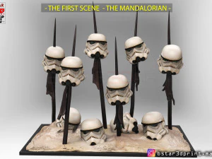 storm trooper 2019 - the first scene from star war - the mandalorian 2019 3D Print Model