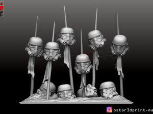 storm trooper 2019 - the first scene from star war - the mandalorian 2019 3D Baskı Modeli
