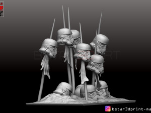 storm trooper 2019 - the first scene from star war - the mandalorian 2019 3D Baskı Modeli