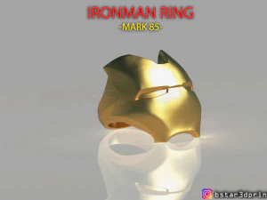 iron man ring - iron man jewelry - mark 85 - infinity war 3d print model 3D Print Model