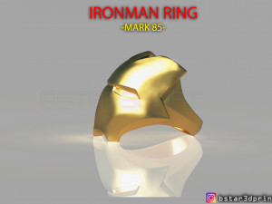 iron man ring - iron man jewelry - mark 85 - infinity war 3d print model 3D Print Model