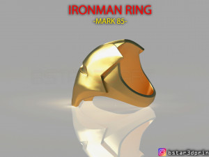iron man ring - iron man jewelry - mark 85 - infinity war 3d print model 3D Print Model