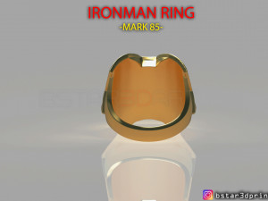 iron man ring - iron man jewelry - mark 85 - infinity war 3d print model 3D Print Model