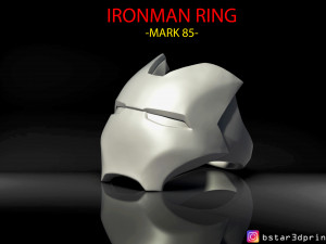 iron man ring - iron man jewelry - mark 85 - infinity war 3d print model 3D Print Model