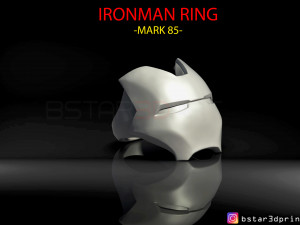 iron man ring - iron man jewelry - mark 85 - infinity war 3d print model 3D Print Model