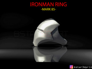 iron man ring - iron man jewelry - mark 85 - infinity war 3d print model 3D Print Model