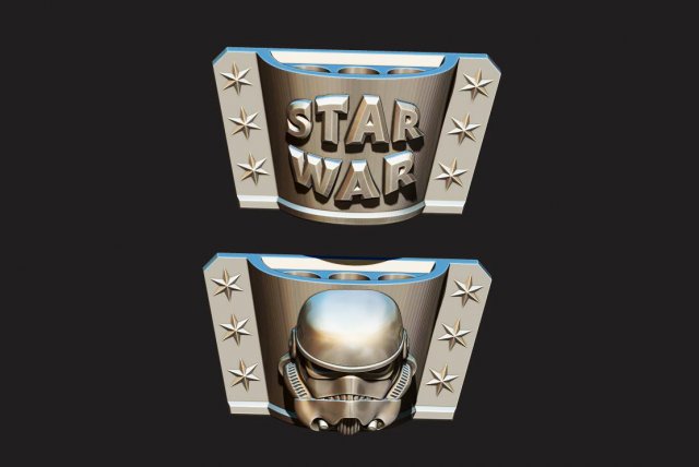 pencil holder - storm trooper - star wars 3d print model 3D Print Model .c4d .max .obj .3ds .fbx .stl .blend 