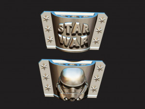 pencil holder - storm trooper - star wars 3d print model 3D Print Model