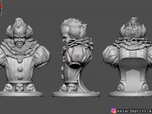it bust high quality - chapter two - halloween 3d print model 3D 프린트 모델
