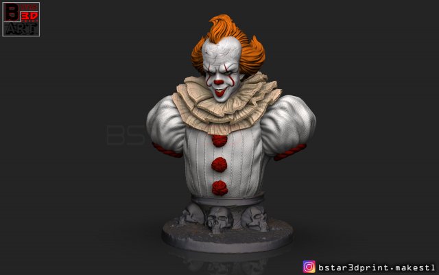 it bust high quality chapter two halloween 3d print model 3D