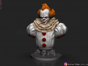it bust high quality - chapter two - halloween 3d print model 3D 프린트 모델
